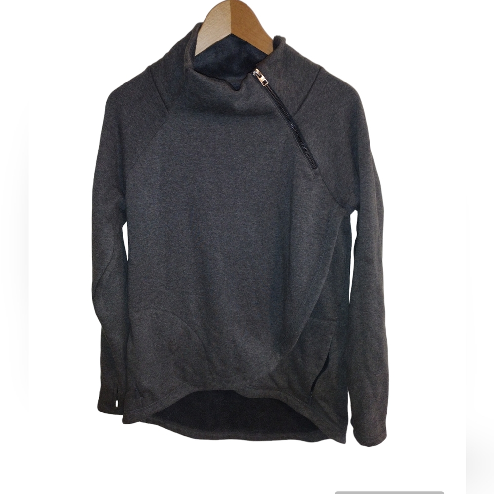 Athleta Cozy Karma Asym pullover